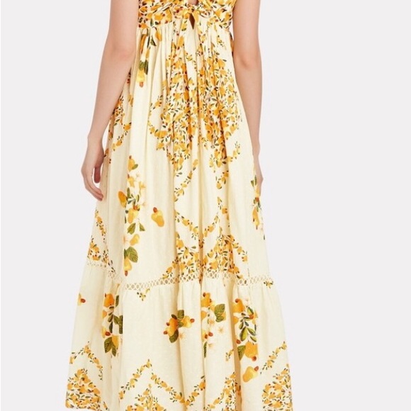 NWT FARM Rio Cashew Crossed Back Maxi Dress - Picture 8 of 14